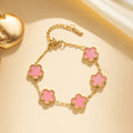 Five Leaf Flower Bracelet Unisex – Floral Design