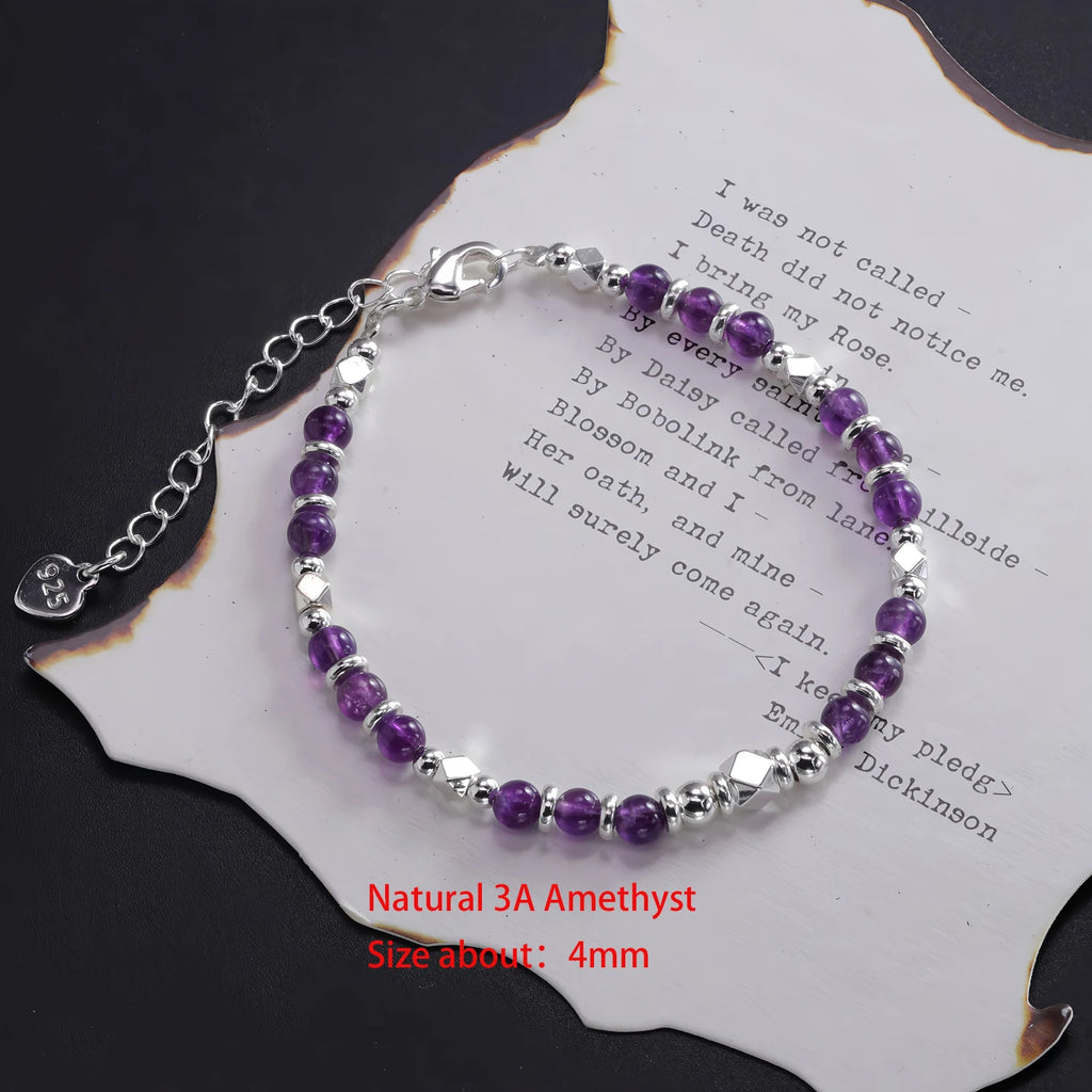 925 Sterling Silver Double Heart Bead Bracelet