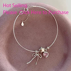 925 Sterling Silver Double Heart Bead Bracelet