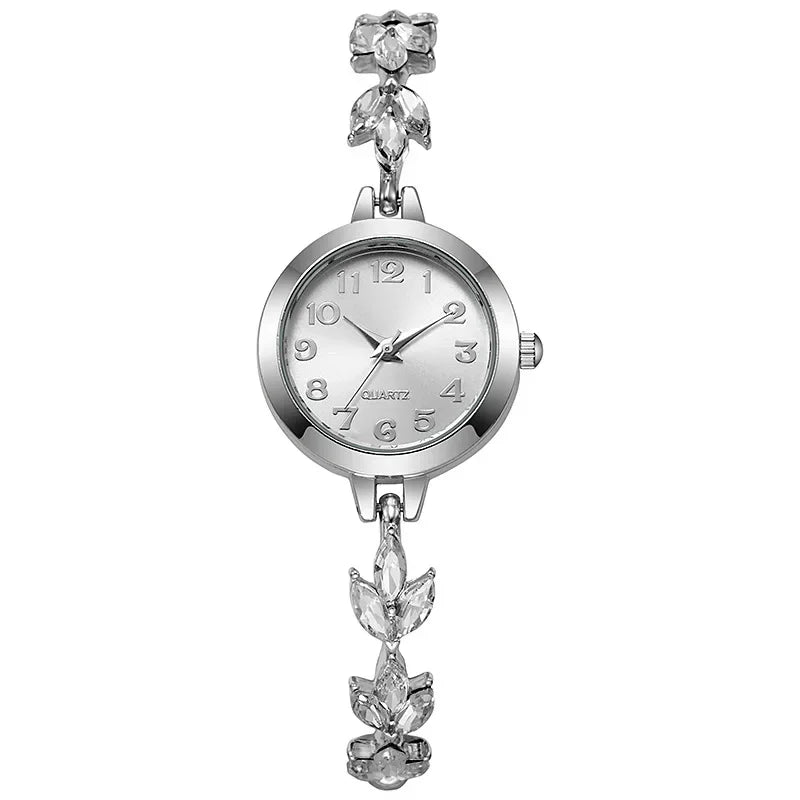 Elegant Women’s Rhinestone Bracelet Watch – Luxury Quartz Gift ✨