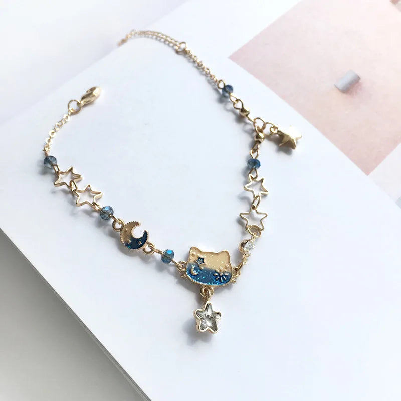 925 Sterling Silver Double Heart Bead Bracelet