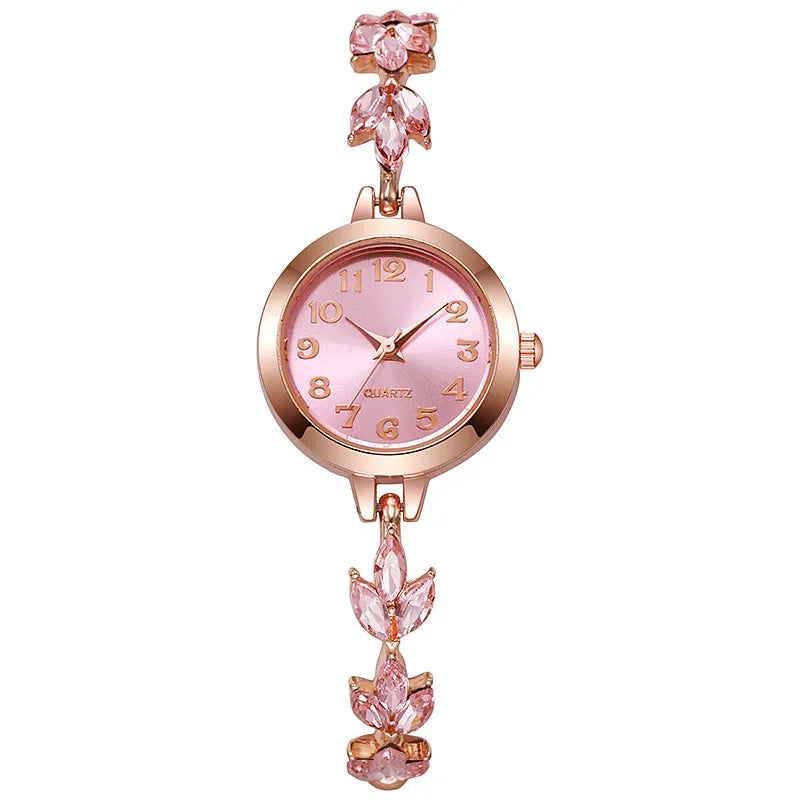 Elegant Women’s Rhinestone Bracelet Watch – Luxury Quartz Gift ✨