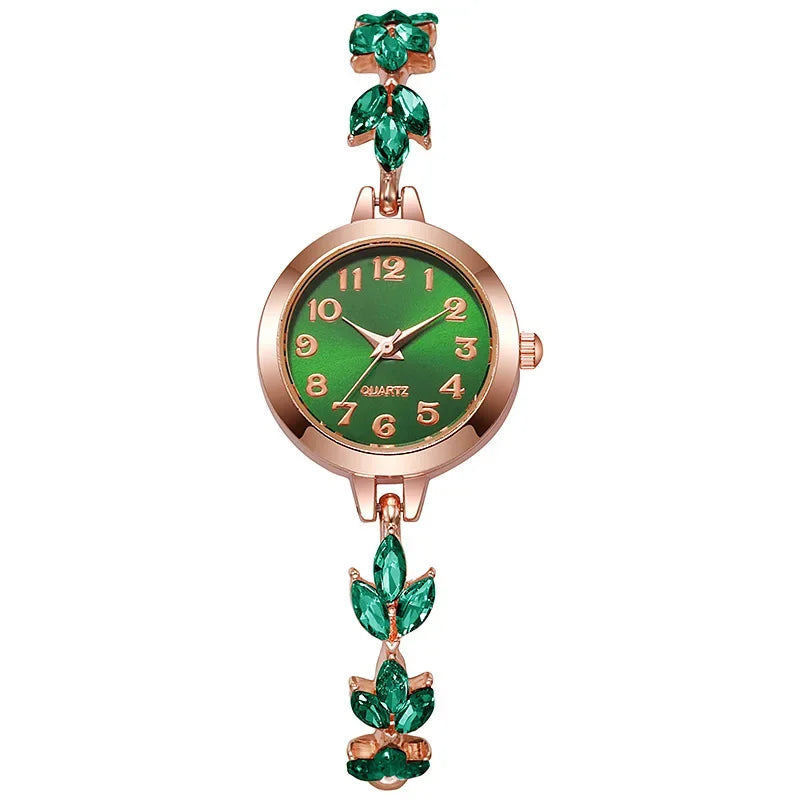 Elegant Women’s Rhinestone Bracelet Watch – Luxury Quartz Gift ✨