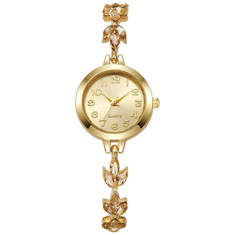 Elegant Women’s Rhinestone Bracelet Watch – Luxury Quartz Gift ✨