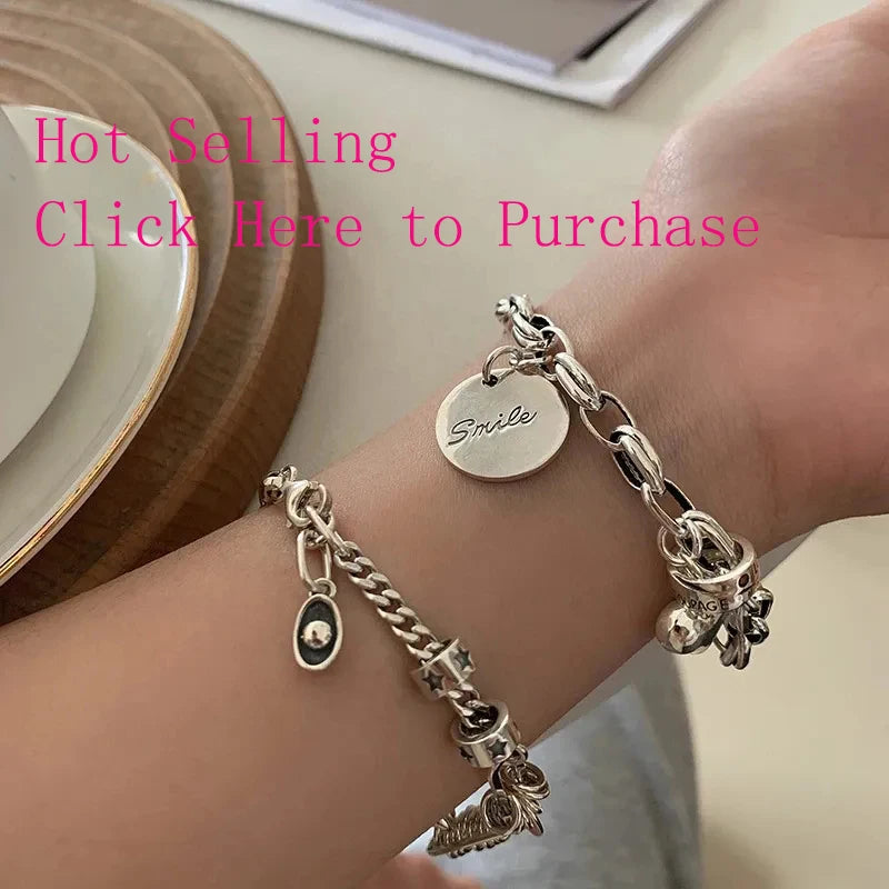925 Sterling Silver Double Heart Bead Bracelet