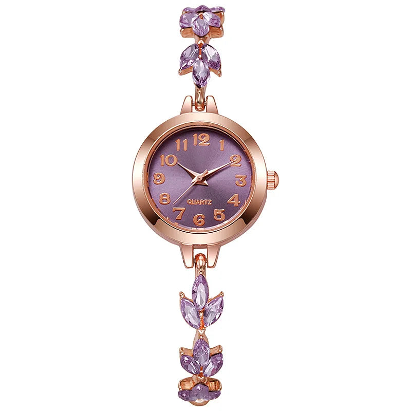 Elegant Women’s Rhinestone Bracelet Watch – Luxury Quartz Gift ✨